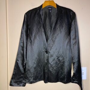 Eileen Fisher Black Satin Jacket